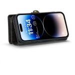 CaseMe Kunstleren 2-in-1 Portemonnee Bookcase iPhone 14 Pro Max Zwart - 4