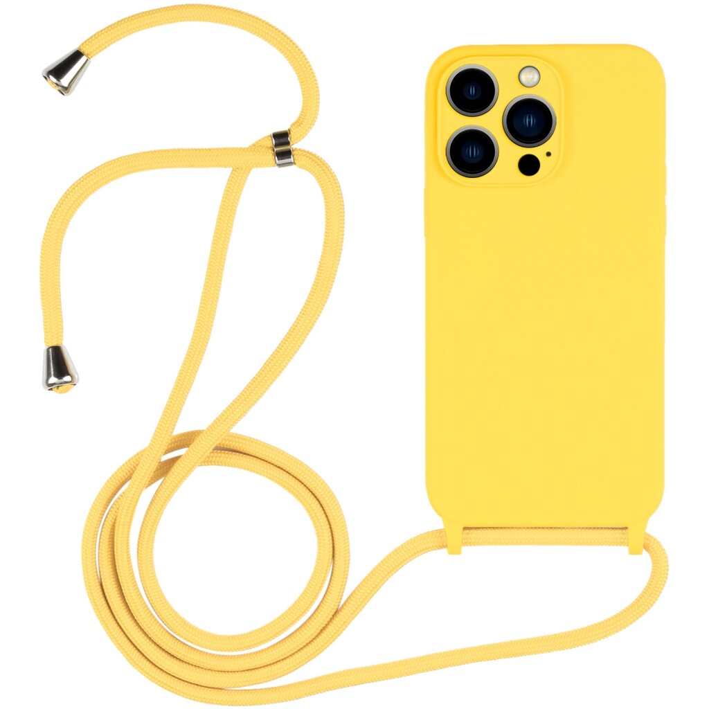 Guardify Color Backcover met Koord iPhone 13 Pro Max Geel