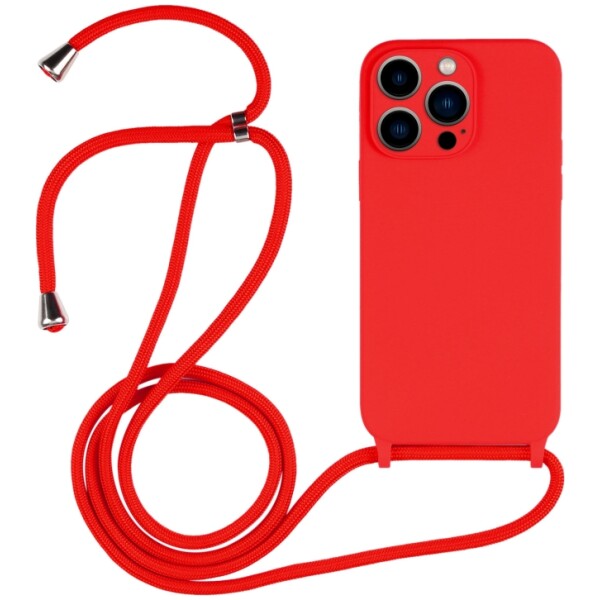 Guardify Color Backcover met Koord iPhone 13 Pro Rood