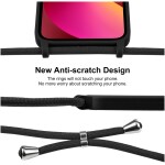 Guardify Color Backcover met Koord iPhone 13 Zwart - 2