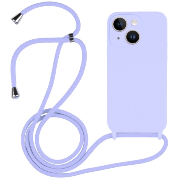 Guardify Color Backcover met Koord iPhone 14 Paars