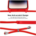 Guardify Color Backcover met Koord iPhone 14 Pro Max Rood - 2