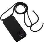 Guardify Color Backcover met Koord iPhone 14 Pro Max Zwart - 1