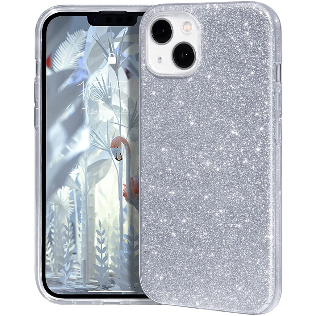 Guardify Glitter Hardcase iPhone 13 Mini Zilver