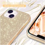 Guardify Glitter Hardcase iPhone 14 Plus Goud - 1