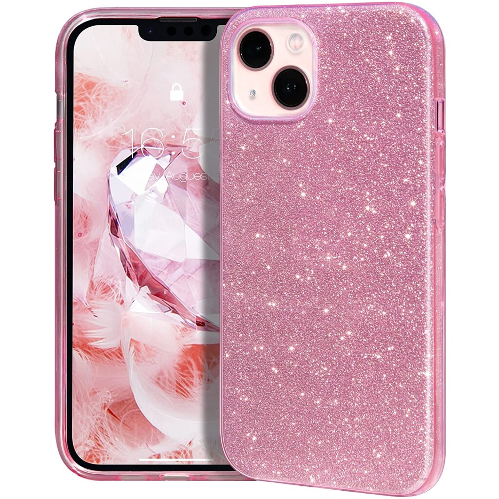 Guardify Glitter Hardcase iPhone 14 Plus Roze