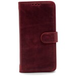 Omnium Lederen Bookcase iPhone 14 Plus Rood