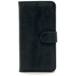 Omnium Echt Lederen Bookcase iPhone 13 Pro Groen