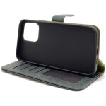 Omnium Echt Lederen Bookcase iPhone 13 Pro Max Groen - 3