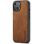 CaseMe 2-in-1 Magnetic Bookcase Magnetisch Uitneembaar Hoesje iPhone 13 Cognac Bruin - 3