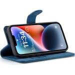 CaseMe 2-in-1 Magnetic Bookcase Magnetisch Uitneembaar Hoesje iPhone 13 Pro Max Donkerblauw - 5