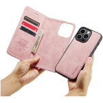 CaseMe 2-in-1 Magnetic Bookcase Magnetisch Uitneembaar Hoesje iPhone 14 Pro Max Roze - 1