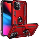 Guardify Armor Ring Hardcase iPhone 13 Pro Max Rood