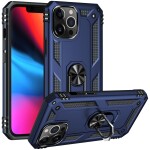 Guardify Armor Ring Hardcase iPhone 14 Pro Blauw