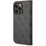 GUESS 4G Monogram Folio Bookcase iPhone 14 Pro Max Grijs - 4