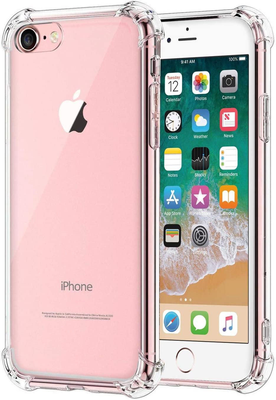 Apple iPhone 7 Hoesje Schokbestendig 2 Guardify iPhone 7 Hoesje Schokbestendig Transparant