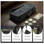 CaseMe Kunstlederen 2-in-1 Portemonnee Bookcase iPhone 16 Zwart - 3