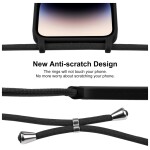 Guardify Color Backcover Hoesje met Koord iPhone 16 Zwart - 2