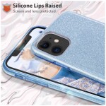 Guardify Glitter Hardcase iPhone 11 Blauw - 1