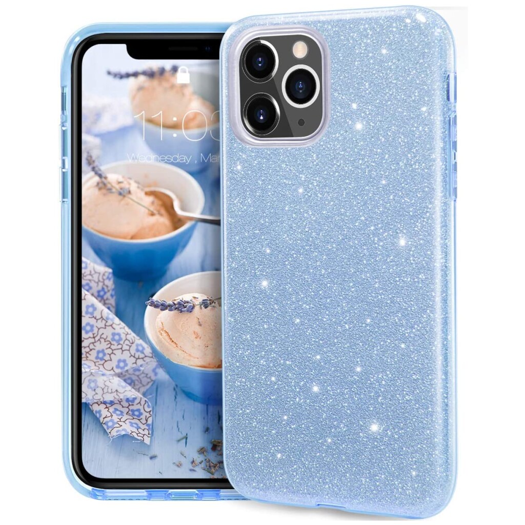 Guardify Glitter Hardcase iPhone 11 Pro Max Blauw