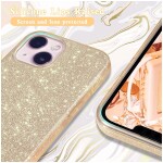 Guardify Glitter Hardcase iPhone 12 Mini Goud - 1