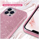 Guardify Glitter Hardcase iPhone 12 Pro Max Roze - 1
