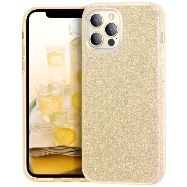 Guardify Glitter Hardcase iPhone 12 iPhone 12 Pro Goud