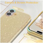 Guardify Glitter Hardcase iPhone 16 Goud - 1