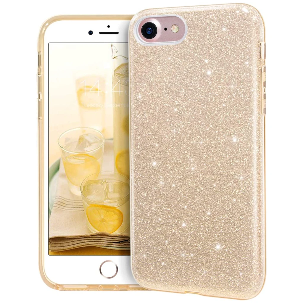 Guardify Glitter Hardcase iPhone 7 / 8 / SE 2020 / SE 2022 Goud