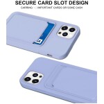 Guardify Softcase Backcover Pashouder iPhone 12 / iPhone 12 Pro Paars - 1