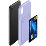 Guardify Softcase Backcover Pashouder iPhone XR Paars - 3