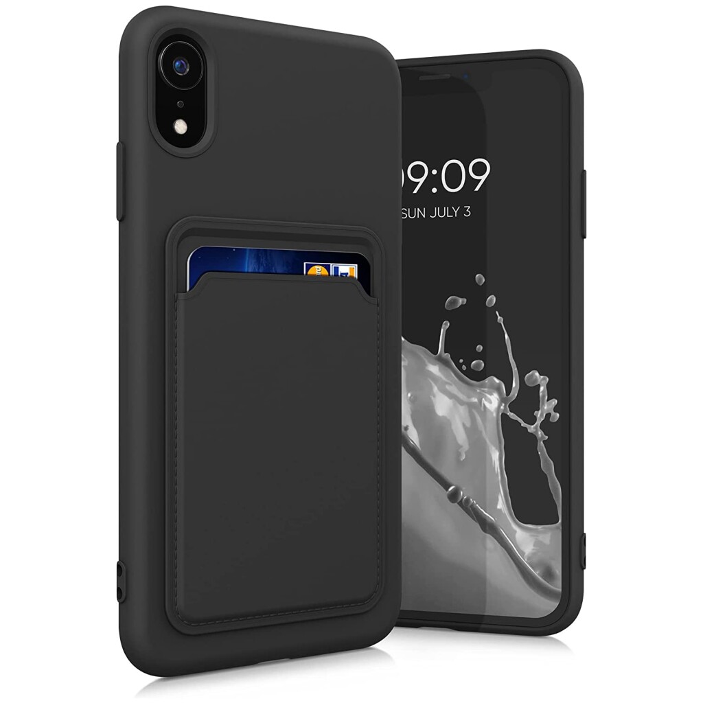 Guardify Softcase Backcover Pashouder iPhone XR Zwart