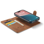 CaseMe 2-in-1 Magnetic Bookcase Magnetisch Uitneembaar Hoesje iPhone 16 Bruin