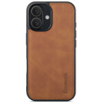 CaseMe 2-in-1 Magnetic Bookcase Magnetisch Uitneembaar Hoesje iPhone 16 Bruin - 7