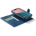 CaseMe 2-in-1 Magnetic Bookcase Magnetisch Uitneembaar Hoesje iPhone 16 Donkerblauw