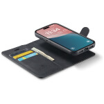 CaseMe 2-in-1 Magnetic Bookcase Magnetisch Uitneembaar Hoesje iPhone 16 Plus Zwart