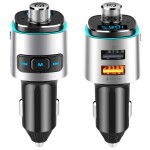 Rixus Bluetooth Muziek FM Transmitter USB Autolader - 1