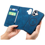 CaseMe 2-in-1 Magnetic Bookcase Uitneembaar Hoesje iPhone 17 Donkerblauw - 2