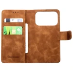 CaseMe 2-in-1 Magnetic Bookcase Magnetic Uitneembaar Hoesje iPhone 17 Pro Max Bruin - 3