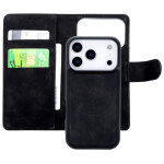 CaseMe 2-in-1 Magnetic Bookcase Uitneembaar Hoesje iPhone 17 Pro Zwart