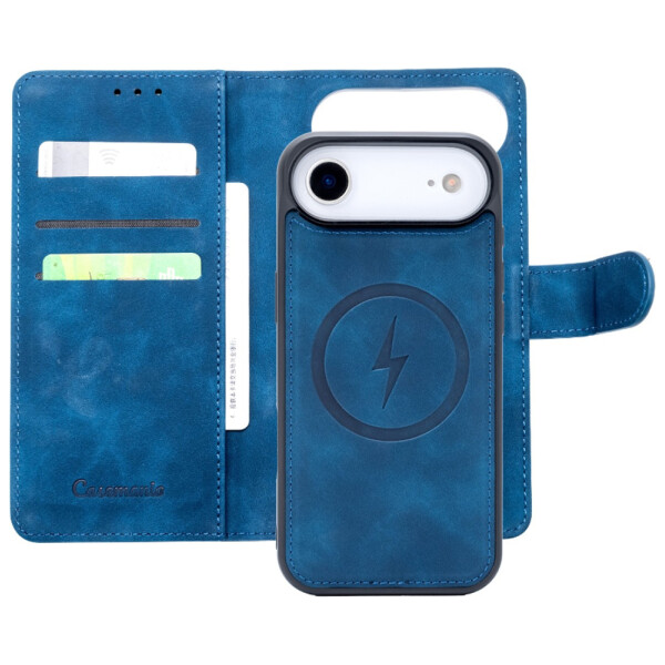 CaseMe 2-in-1 Magnetic Bookcase Uitneembaar Hoesje iPhone Air Donkerblauw
