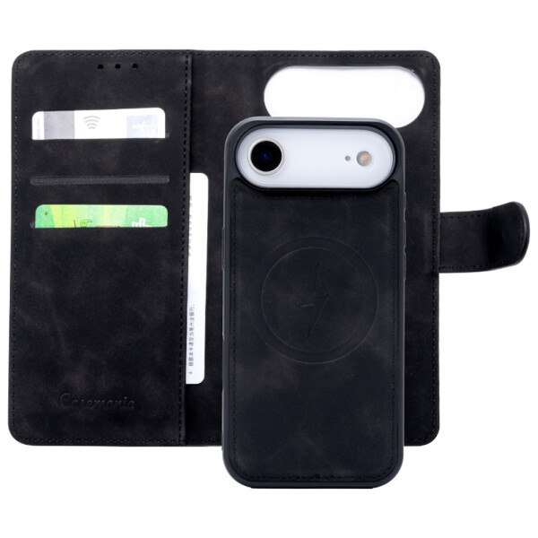 CaseMe 2-in-1 Magnetic Bookcase Uitneembaar Hoesje iPhone Air Zwart