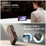 CaseMe Kunstlederen 2-in-1 Portemonnee Bookcase iPhone 17 Pro Max Bruin - 4