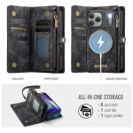 CaseMe Kunstlederen 2-in-1 Portemonnee Bookcase iPhone 17 Pro Max Zwart - 2