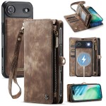 CaseMe Kunstlederen 2-in-1 Portemonnee Bookcase iPhone Air Bruin