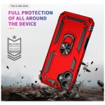 Guardify Armor Ring Hardcase Shockproof met Ringhouder iPhone 17 Rood - 2