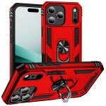 Guardify Armor Ring Hardcase Shockproof met Ringhouder iPhone Air Rood