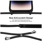 Guardify Color Backcover Hoesje met Koord iPhone 17 Pro Max Zwart - 2