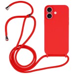 Guardify Color Backcover Hoesje met Koord iPhone 17 Rood