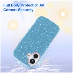 Guardify Glitter Hardcase iPhone 17 Blauw - 2
